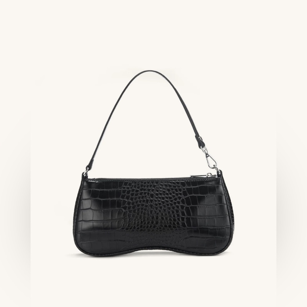JW PEI EVA Shoulder Handbag (Black Croc)